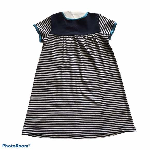 Hanna Andersson Striped Dress Sz 130 (8) - Picture 2 of 5